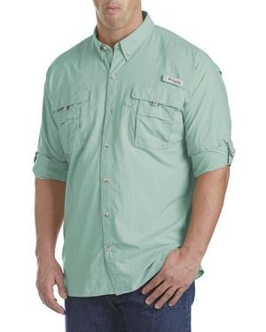 Columbia Big & Tall Pfg Bahama Ii Long-Sleeve Sport Shirt - Green