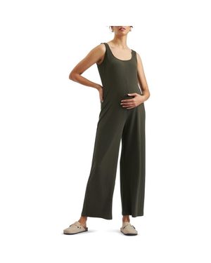 Ripe Maternity Bobby Rib Jumpsuit - Black