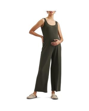 Ripe Maternity Bobby Rib Jumpsuit - Black