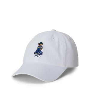 Polo Ralph Lauren Kids' Polo Bear Adjustable Cotton Chino Baseball Cap - Blue