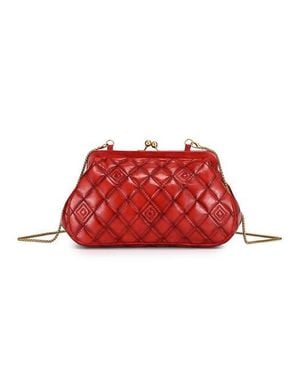 Old Trend Petunia Small Quilted Leather Crossbody - Red