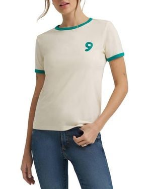 Wrangler X Lainey Wilson Ringer T-Shirt - Blue