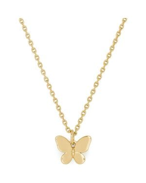 Kate Spade You'Re A Gem Butterfly Pendant Necklace - Metallic