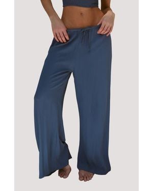 Stone Fox Koda Wide Leg Cover-Up Pants - Blue