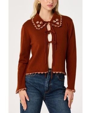 Astr Keana Cardigan - Red