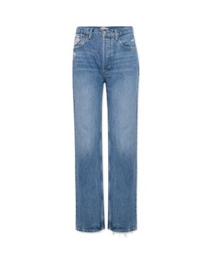 Boyish The Ziggy Straight Leg High Rise Vintage Jeans - Blue