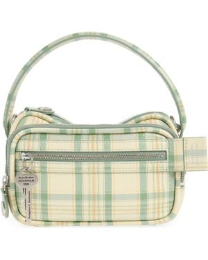 Acne Studios Camero Kit Check Crossbody Bag - Metallic