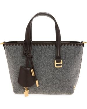 Moncler Very Micro Felt Tote Bag - Black