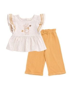 Disney Winnie The Pooh 2-Piece Tee And Pants Set - White
