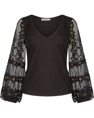 Anne Fontaine Munira Top - Black