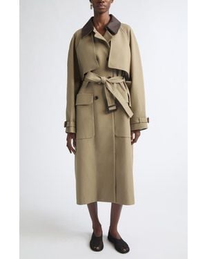 Nackiyé Cotton Trench Coat - Natural