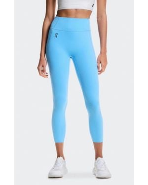 On Shoes High Waist 7/8 Studio Tights - Blue
