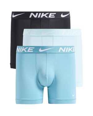 Nike 3-Pack Dri-Fit Essential Micro Boxer Briefs - Blue