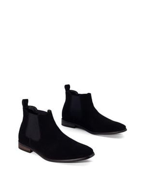 Uncut Stapleton Almond Toe Chelsea Dress Boot - Black
