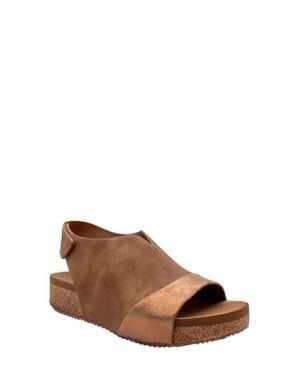 Volatile Aurelia Slingback Platform Sandal - Brown