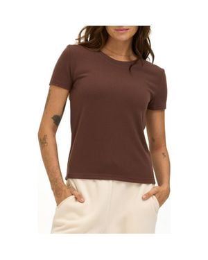 Threads For Thought Gwenda Crewneck T-Shirt - Brown
