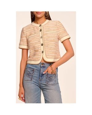Ramy Brook Sterling Tweed Cropped Jacket - Blue