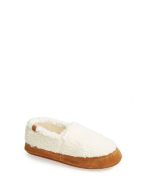 Acorn Moc Slipper - White