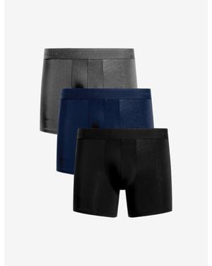 Commando Essential Modal Modern Fit Boxer Brief 3-Pack - Blue