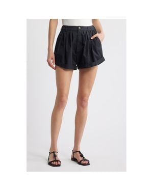 Doen Paige Cotton Shorts - Blue