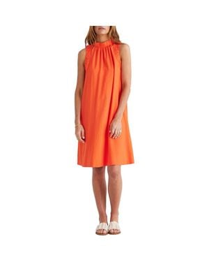 Brave+True Kelley Linen Blend Sleeveless Dress - Red