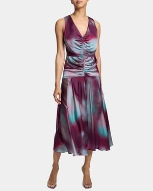 Santorelli Eden Sleeveless Midi Dress - Purple