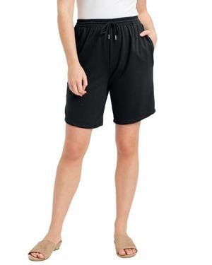 June + Vie French Terry Shorts - Black