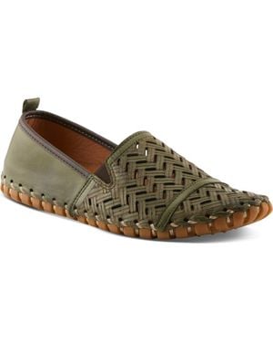 Spring Step Kapri Flat - Green