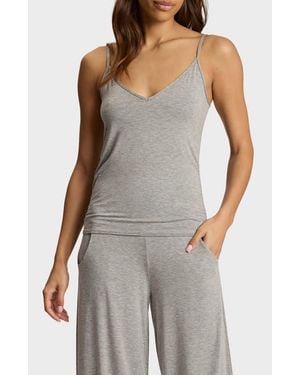 Commando Butter V-Neck Shelf Bra Camisole - Gray