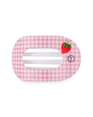 Teleties Flat Round Hair Clip - Pink