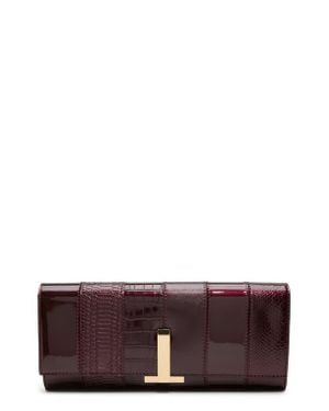 ALDO Alarissaa Faux Leather Clutch - Purple