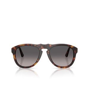 Persol 54Mm Gradient Polarized Pilot Sunglasses - Multicolor