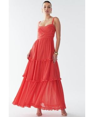 BWLDR Willow Maxi Dress - Red