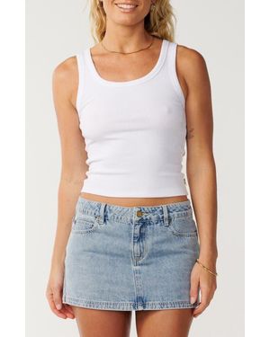 Rip Curl Aggie Hipster Denim Miniskirt - Blue