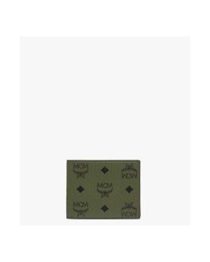MCM Aren Bifold Wallet W/ Card Case - Green