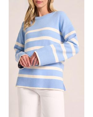 Matty M Elliot Stripe Sweater - Blue