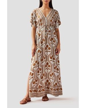 Omika Pia Caftan - Brown
