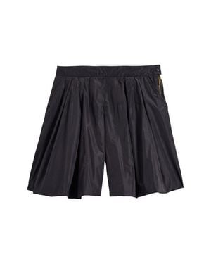 Moncler Kids' Pleated Taffeta Shorts - Blue