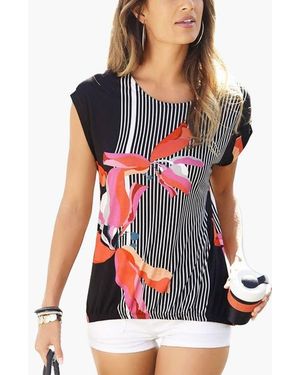 Lascana Allover Mix Print Top - Red