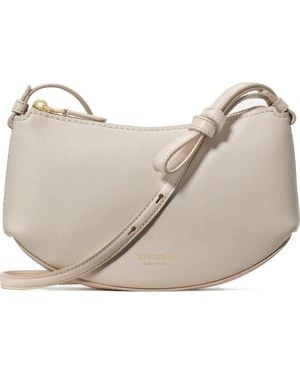 Kate Spade Loop Pebble Leather Crossbody Bag - White