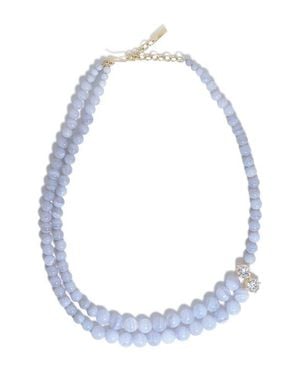 Completedworks Light Of The Past Beaded Necklace - Blue