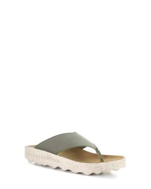 ASPORTUGUESAS Cami Platform Flip Flop - Green