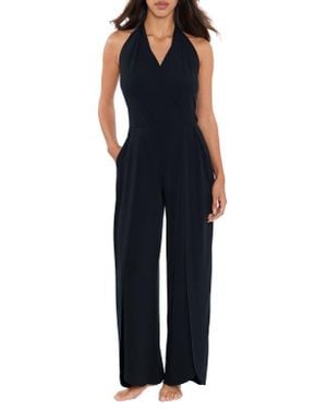 Magicsuit Halter Cover-Up Jumpsuit - Blue