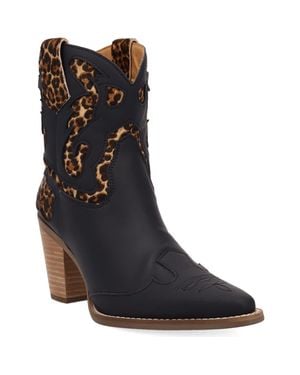 Dingo Run Wild Animal Print Western Boot - Blue