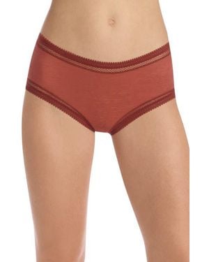 Commando Pure Pima Girlshort Briefs - Red