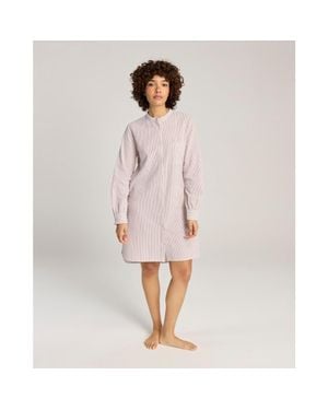 Nudea The Seersucker Shirt Dress - Pink