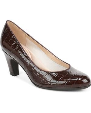 LifeStride Parigi Croc Embossed Faux Leather Pump - Metallic