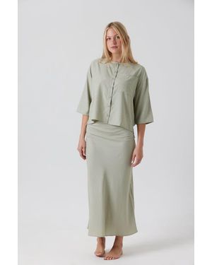 By Tess Collection Mari Skirt - Green