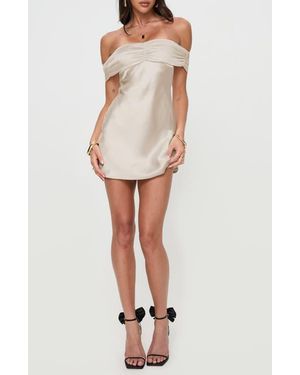 zabbarra off the shoulder dress Zabbarra Off The Shoulder Mini Dress | Orange | Womens