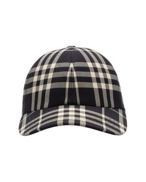 Burberry Classic Check Baseball Cap - Black